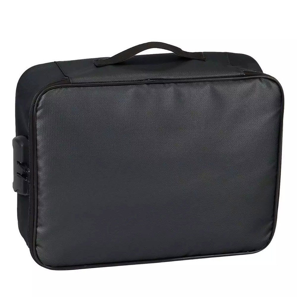 Fireproof Document Lockable File Storage Waterproof Money Safe Bag Organizer Box