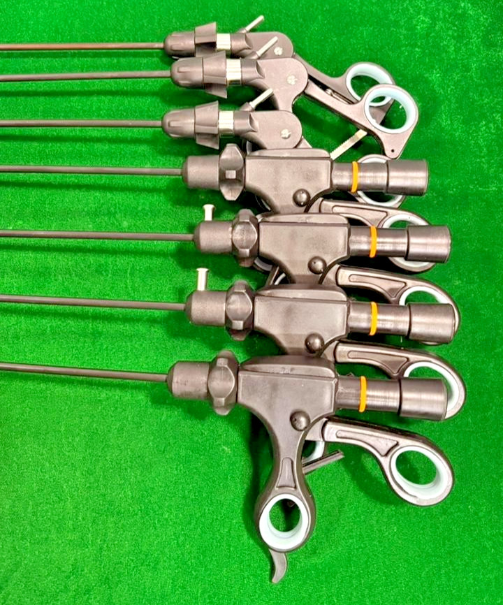 7pc Laparoscopic Monopolar/Bipolar Forceps 5mmx330mm Reusable Instruments