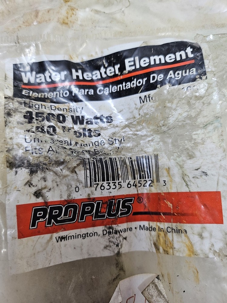 Proplus Water Heater Element Universal Flange Style 4500 WATT