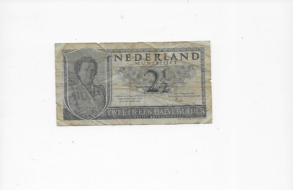 Netherlands 2 1/2 gulden note 1949  lot C