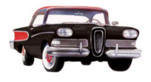 Address Labels - Cars - '58 Edsel