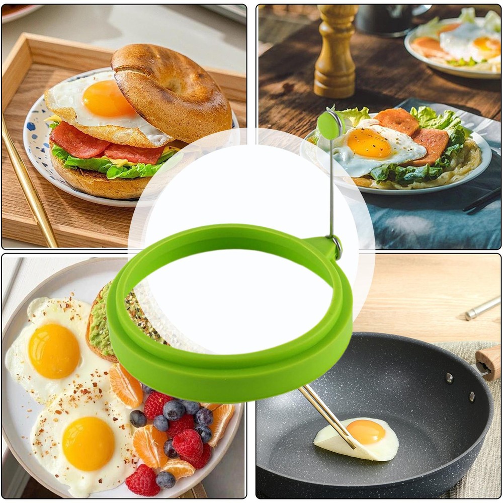 Silicone Egg Fried Mold Ring Non-stick Pancake Maker Kitchen Cooking Tool
