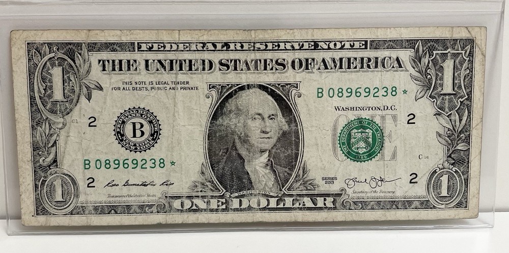$1 2013 B Duplicate DC Star Note B08969238