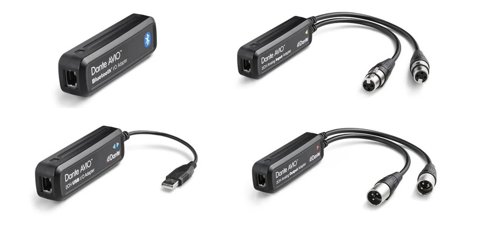Audinate AVIO-MUST-HAVES Bundle:2Ch Input, 2Ch Output, USB-A, Bluetooth Adapters