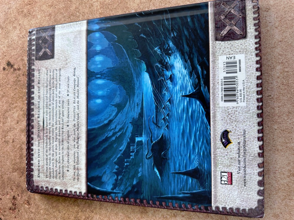 Dungeons And Dragons Forgotten Realms Campaign Accessory Underdark