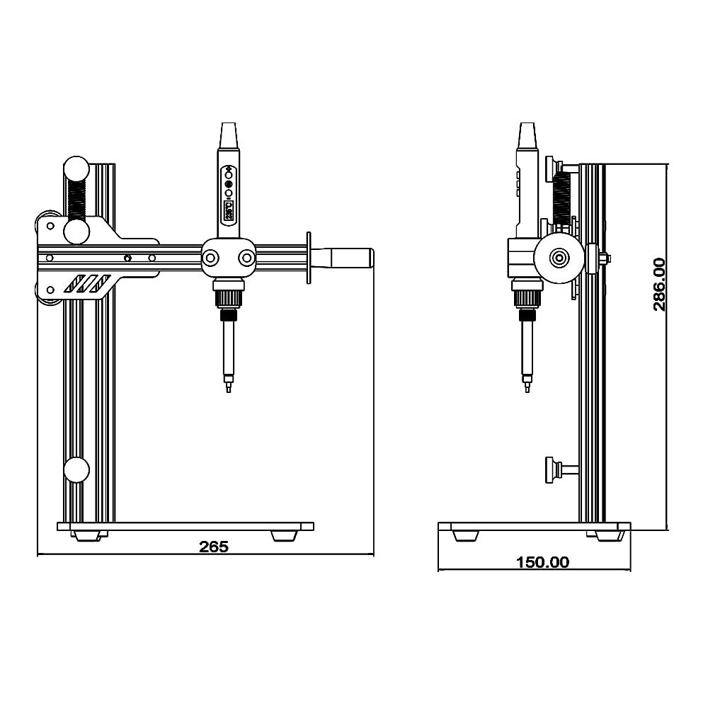 Vertical Heat Press Machine Aluminum 3D Printing Threaded Insert Tool Kit