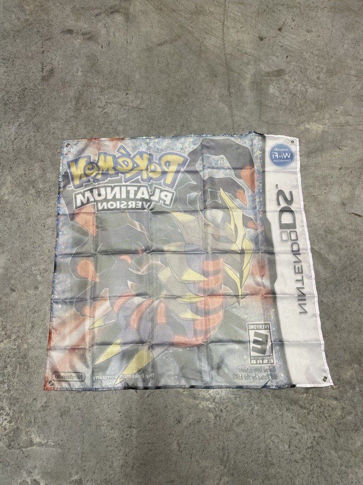 Pokemon Platinum Version DS Custom Wall Flag Banner Tapestry 3 x 3 Ft