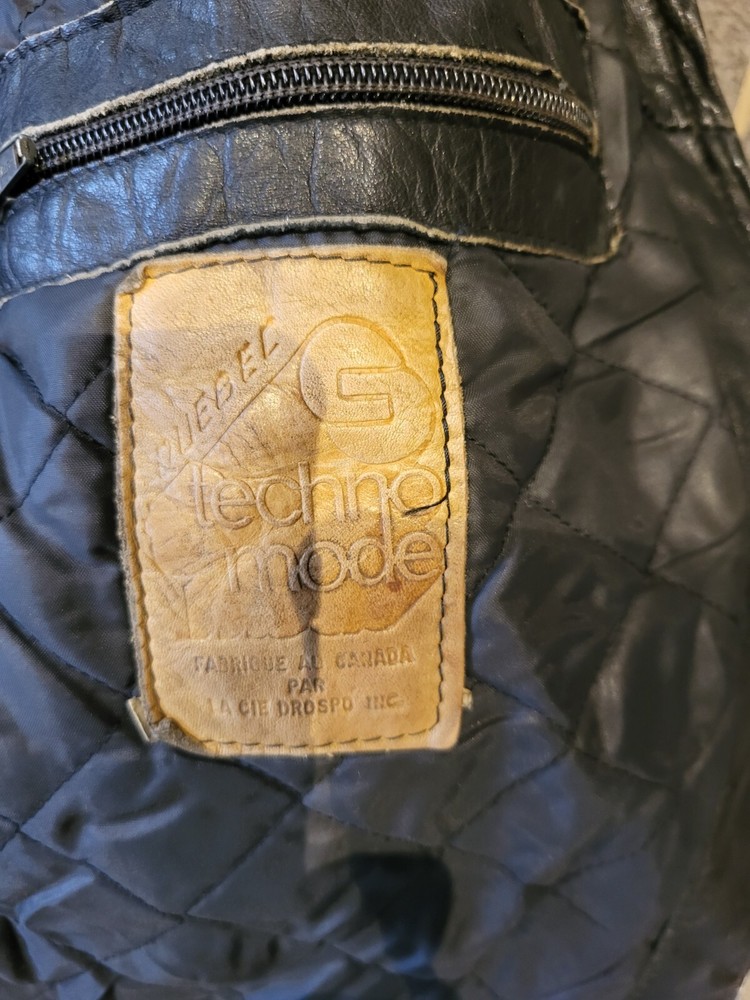 Duebel techno mode motorcycle leather jacket