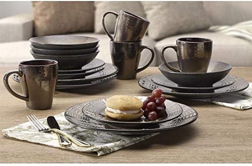 16 Piece Complete Dinnerware Set by Verona Service for 4 Dishware Tableware Set