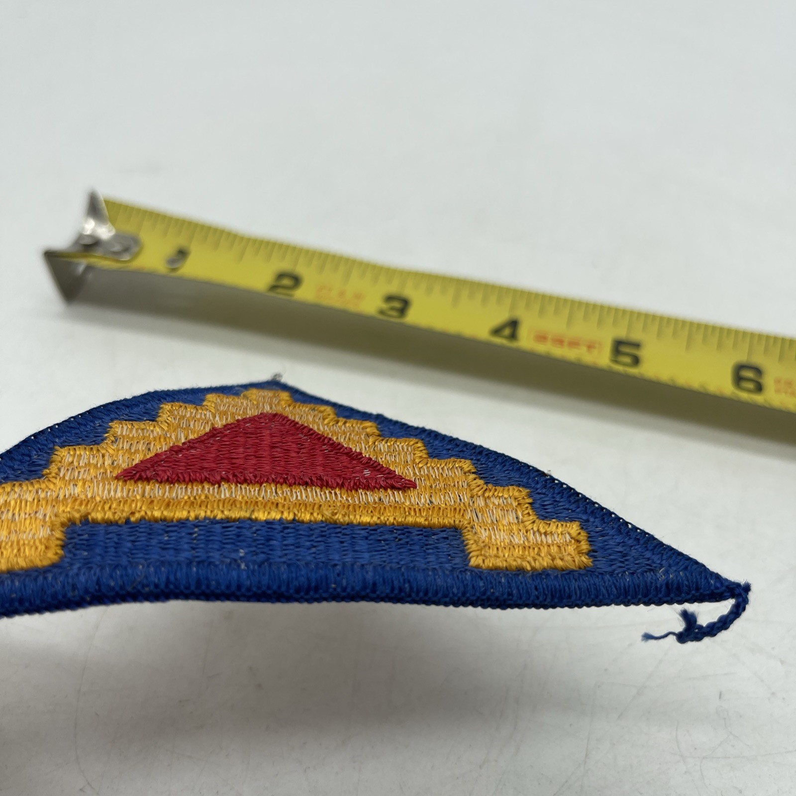 Vintage WWII WW2 Army Patch 7th Army Unit Pyramid