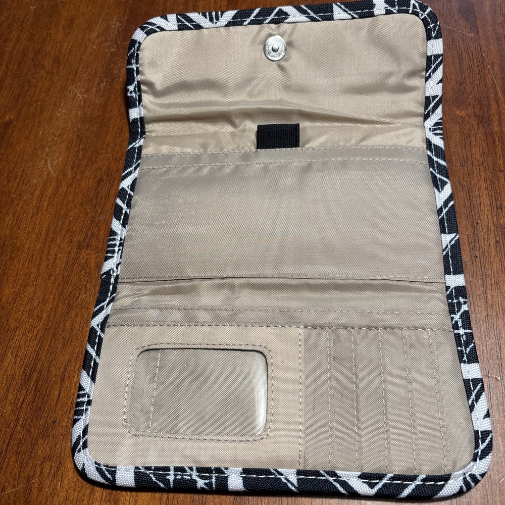 KAVU Big Spender Tri Fold Wallet-Pyramid Stacks Pattern-Geometric-Canvas