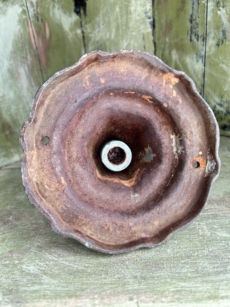 Vintage Antique Ceiling Bracket Chain Loop Ceiling Mount Cast Iron