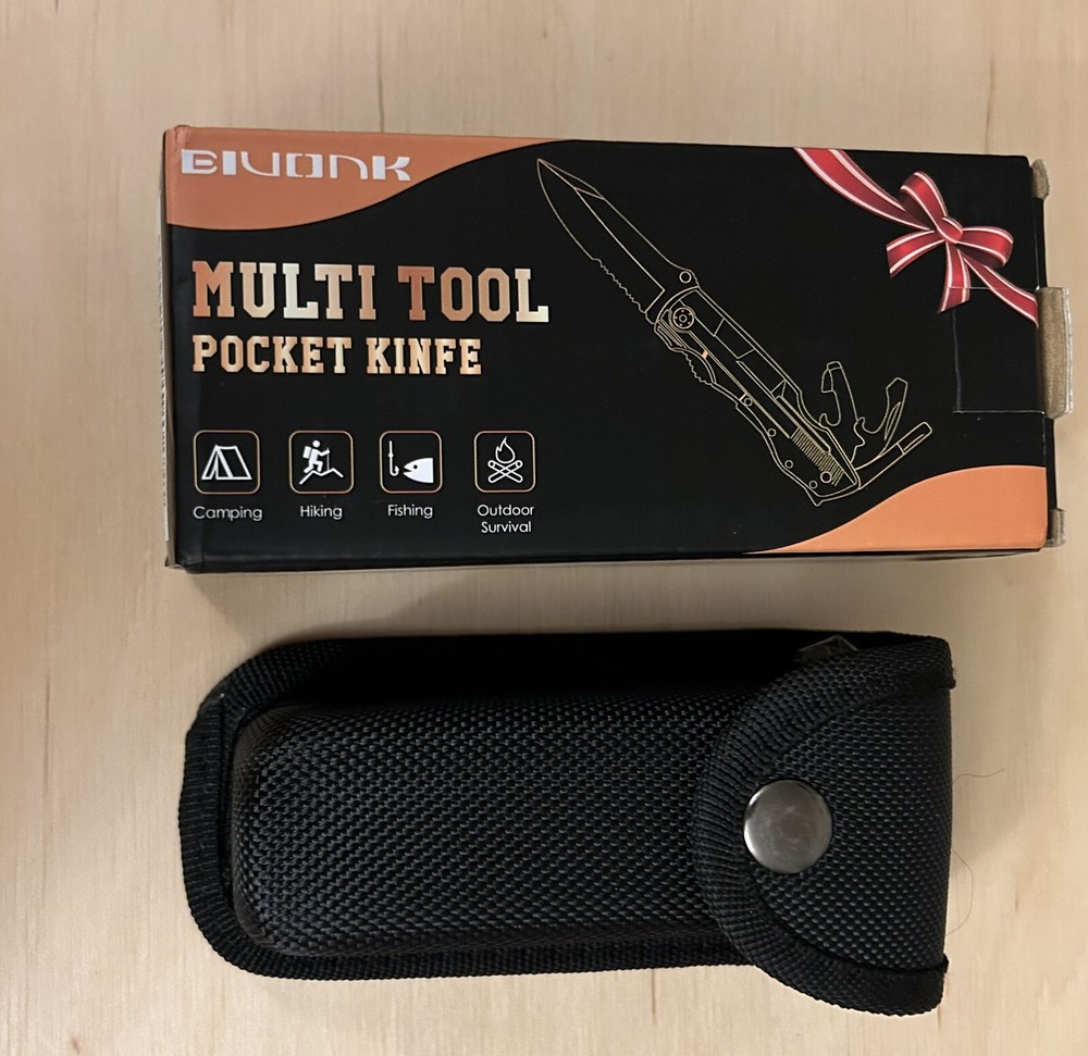 Best Dad Ever Multitool Pocket Knife - Black New