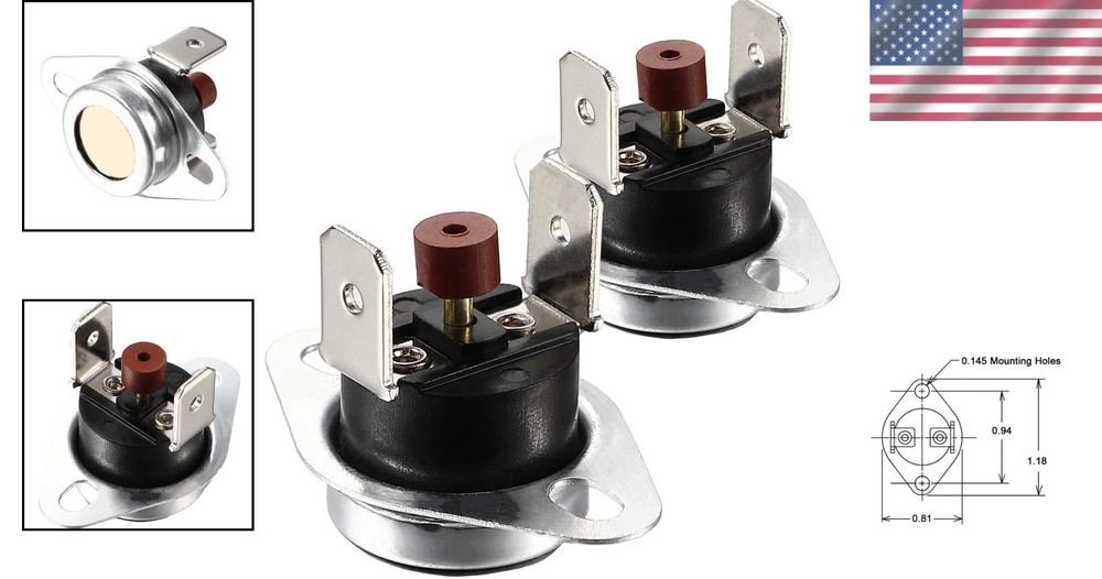 Furnace Limit Switch Replacement for Rheem HVAC System 350F 2 Pack