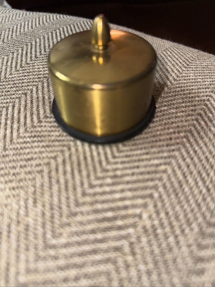 Vtg Brass Postage Stamp Roll Dispenser For Desktop