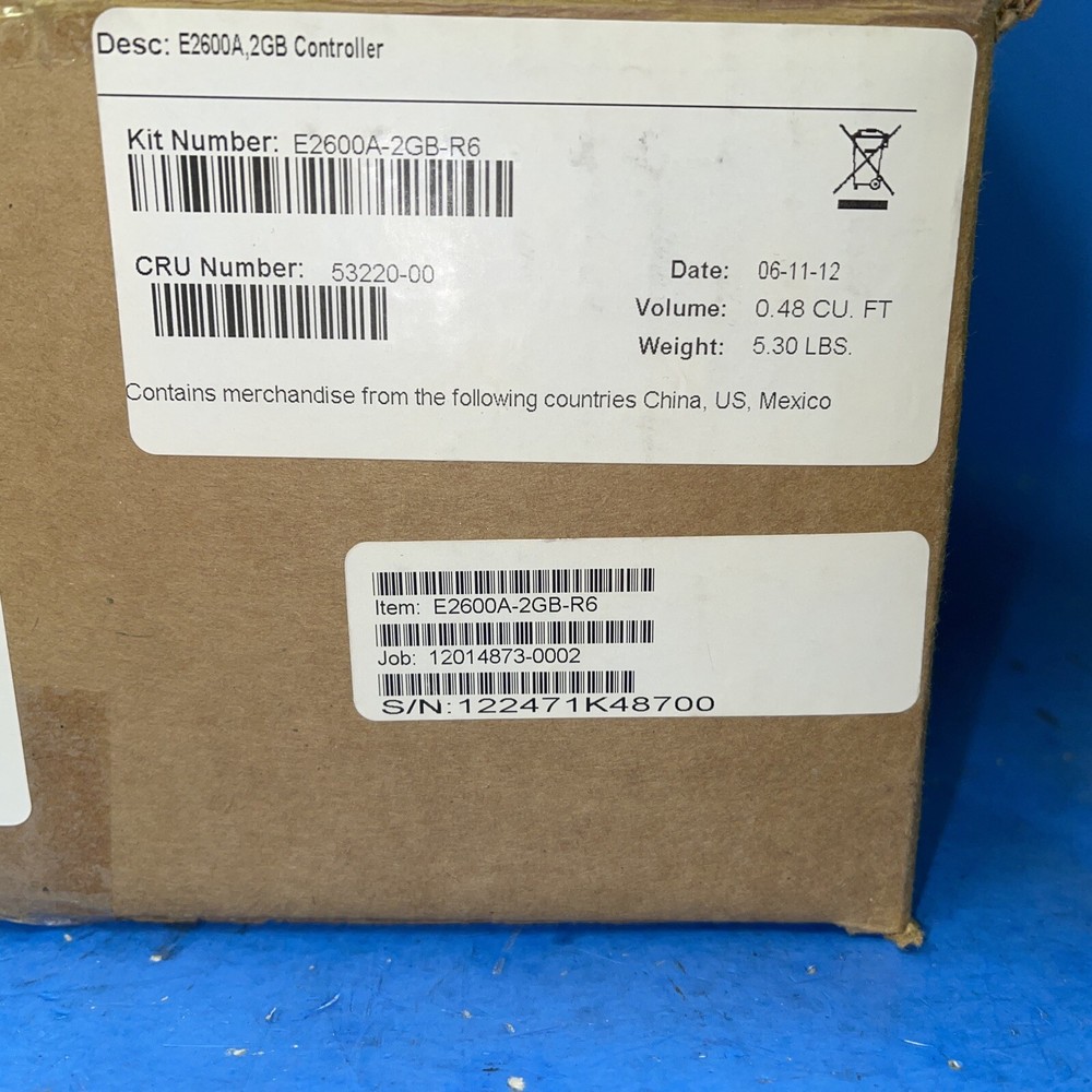 NetApp PN:E2600A-2GB-R6 CONTROLLER DRIVE MODULE I/F-4 100120-113