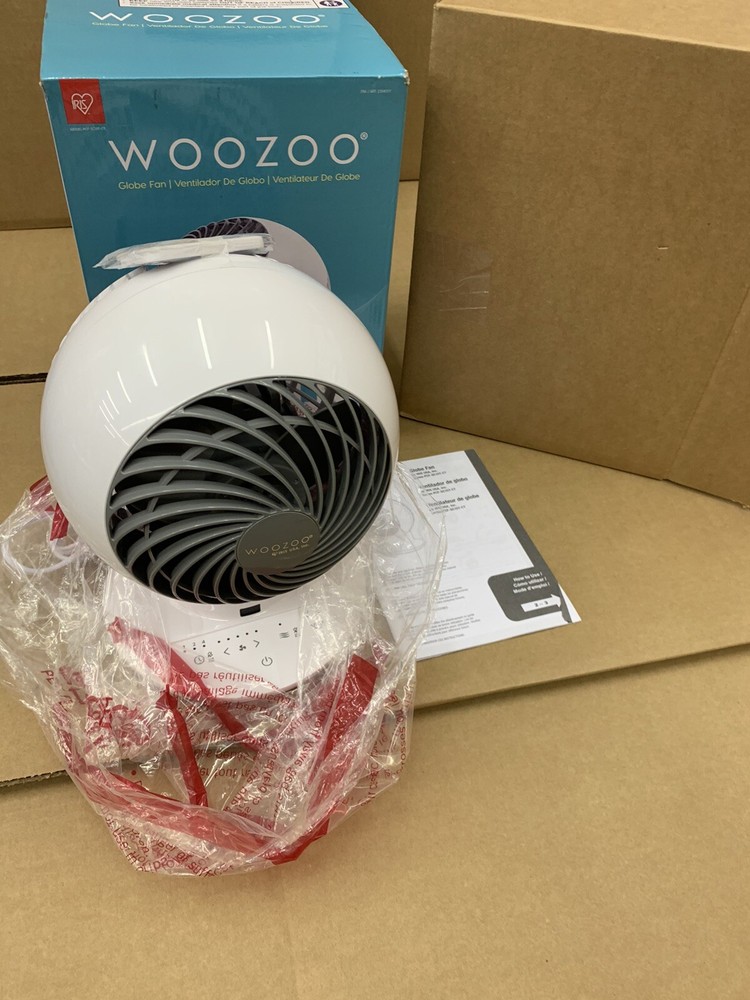 WOOZOO Globe Multi-Directional 5-Speed Oscillating Fan with Remote - White