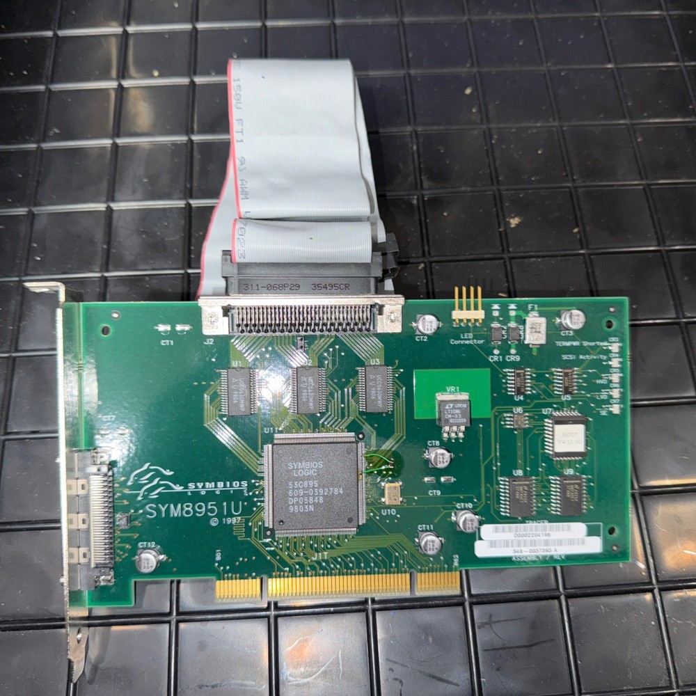Symbios SYM8951U PCI SCSI Controller Card with Cable - 1998