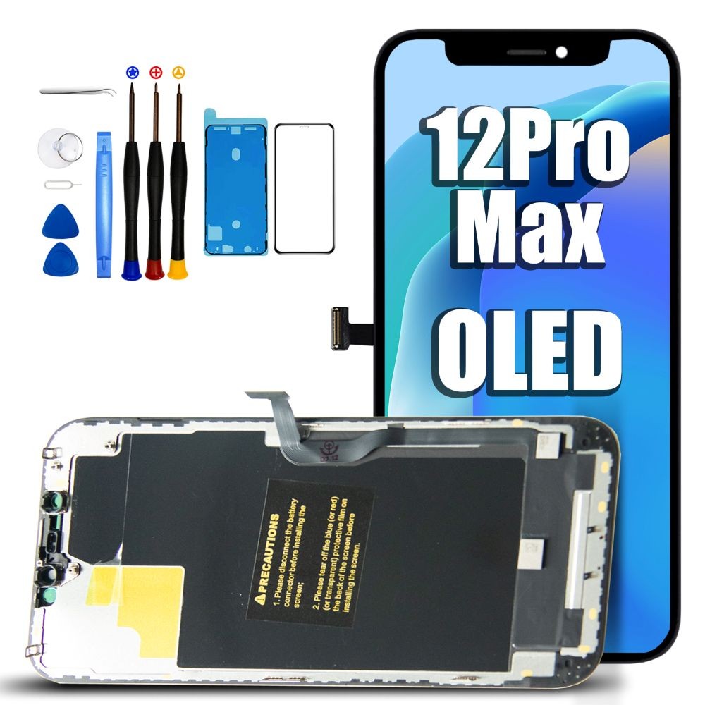 For iPhone 12 Pro Max Display OLED Touch Screen Digitizer Replacement Assembly