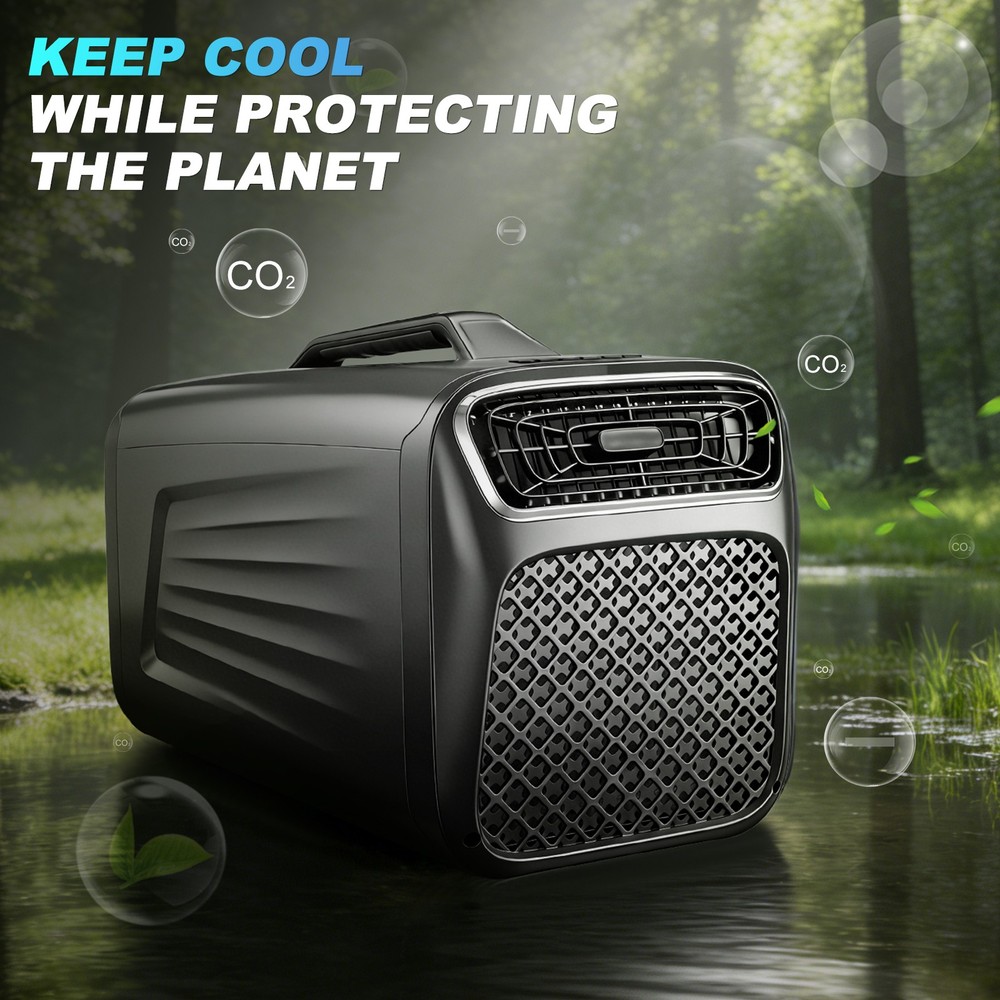 Portable Air Conditioner Fan with Heater Dehumidify 24H for Outdoor/Camping RV