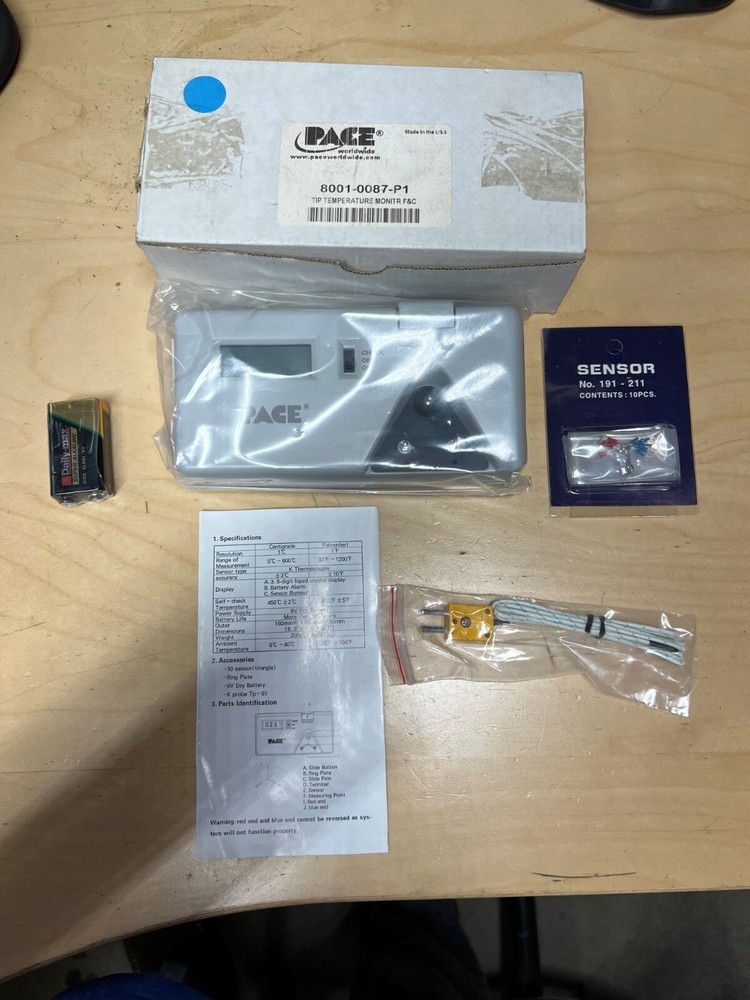 PACE 8001-0087-P1 Tip Temperature monitor