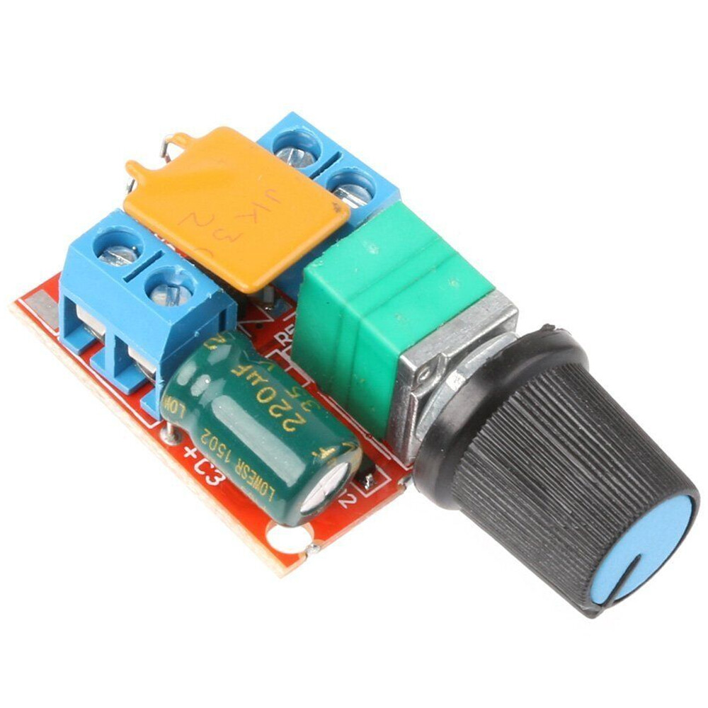 4PC Mini Dc Motor PWM Speed Controller 3v-35v Speed Control Switch LED Dimme