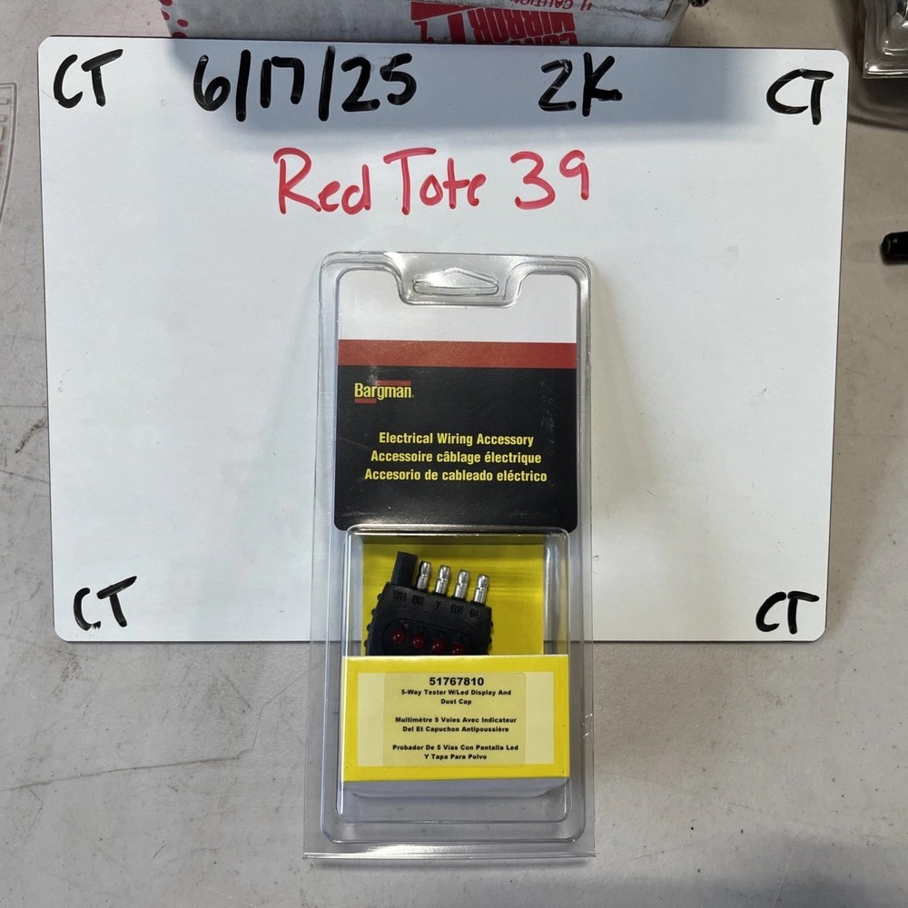 Bargman 5-Way Tester w/LED Display & Dust Cap 51767810