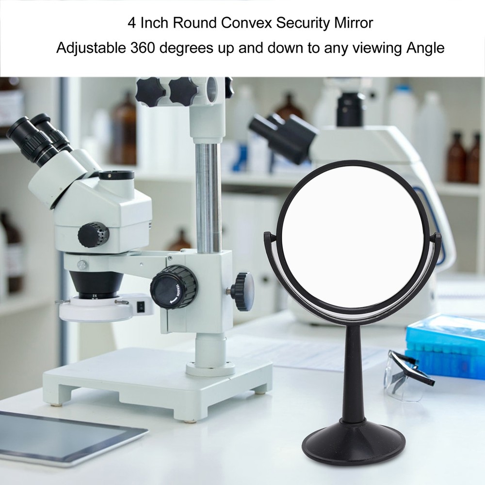 4 Inch Round Concave Mirror For Optimal Viewing Physics Experiments Glass ABS