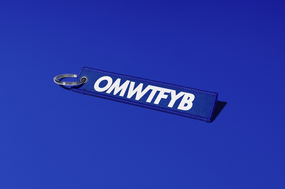 OMWTFYB Flight Tag Key Tag Keychain Crew