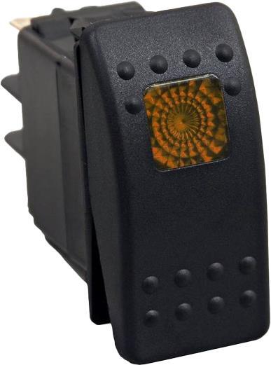 Lighted Rocker Switch Amber