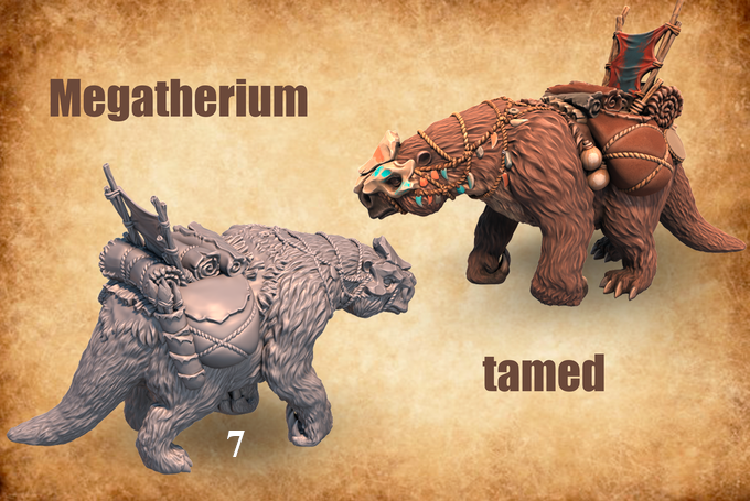 Megatherium StoneAxe Miniatures D&D Dungeons and Dragons