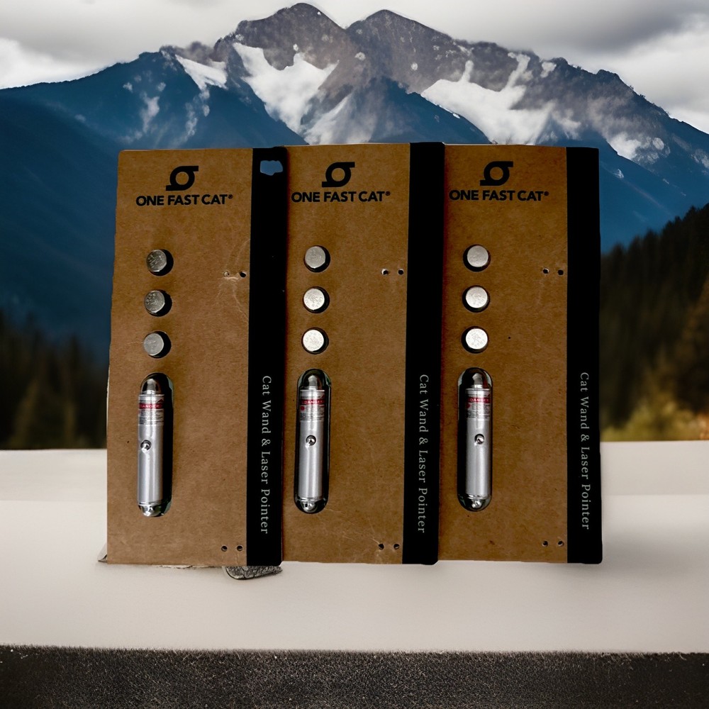 One Fast Cat Laser Pointer- Bright, Long Lasting, Durable, Doesn’t Fade.