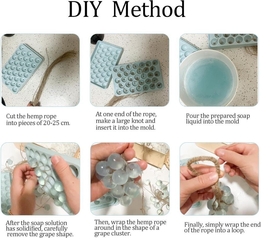 DIY Soap Making Kit Grape Soap Molds Exquisite Soaps Mold Gift without Soap