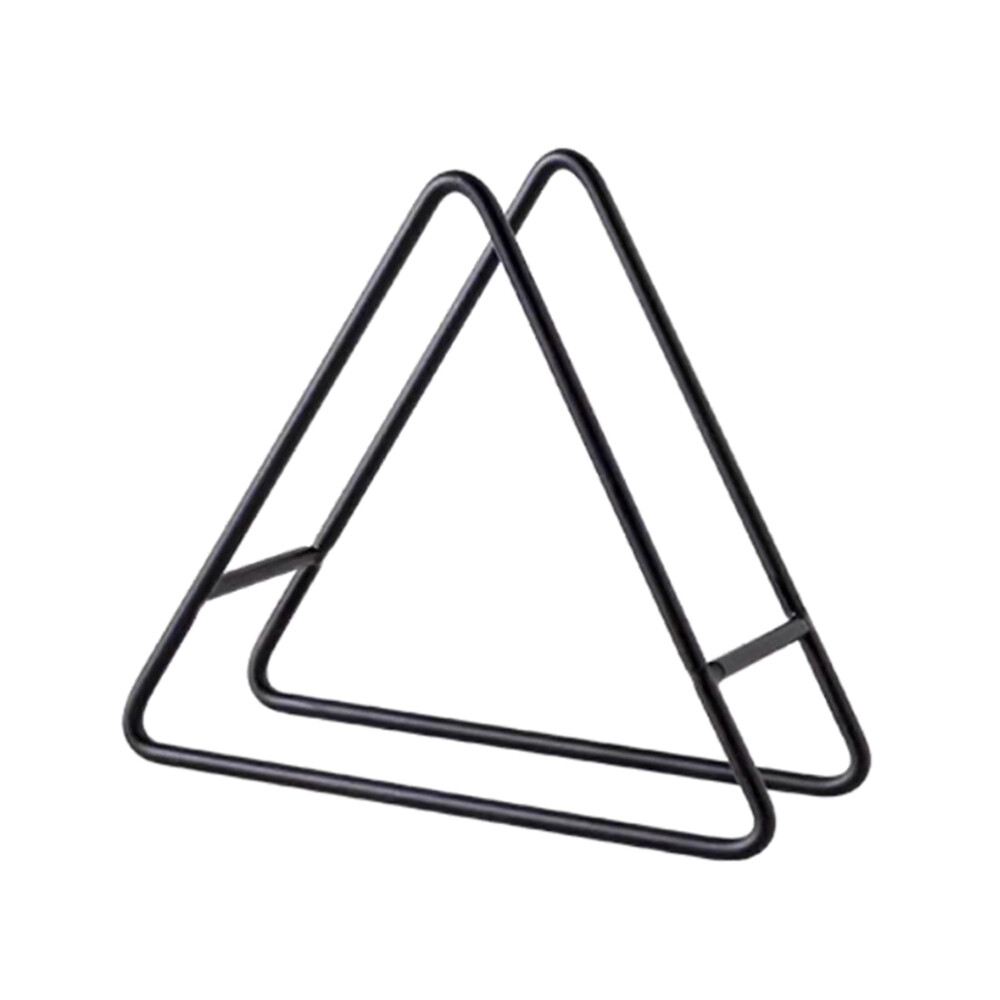 Coaster Holder Black Triangle Coaster Holder Display Stand for Plates Coasters