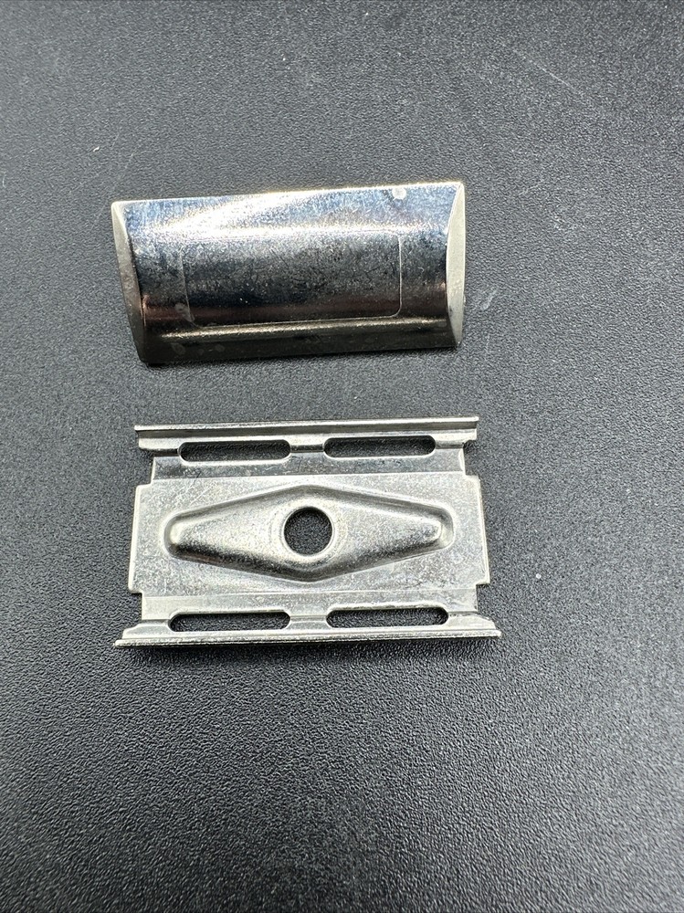 Vintage Unbranded Safety Razor Black Plastic Handle