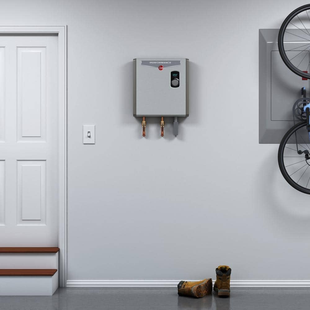 Rheem 27 kW 5.27 GPM 240-Volt Self-Modulating Electric Tankless Water Heater