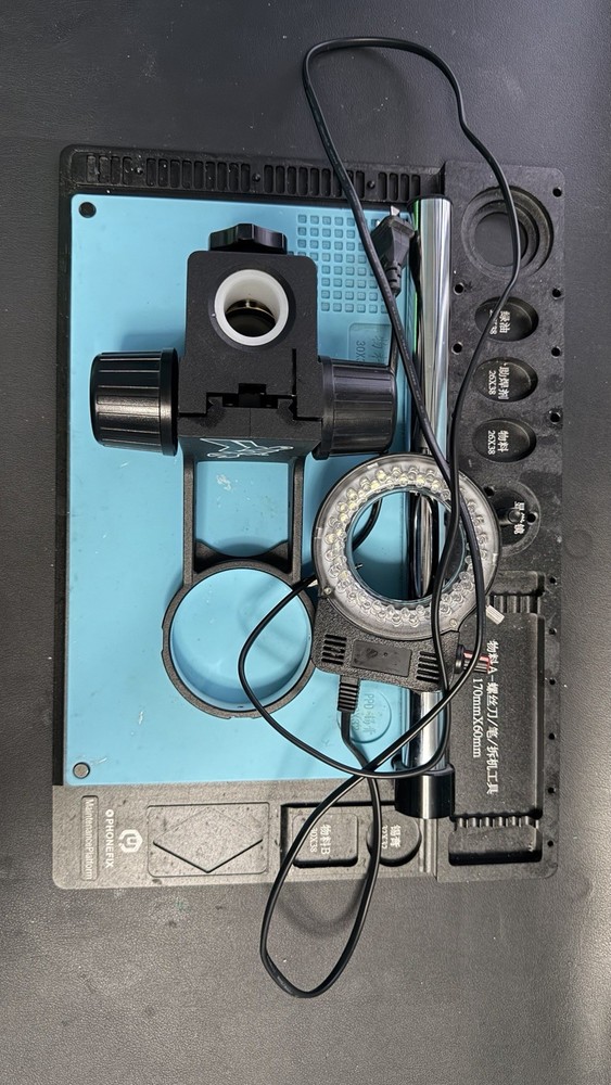 PHONEX Phone Repair Platform + Adjustable Microscope Mount + LED Ring Light