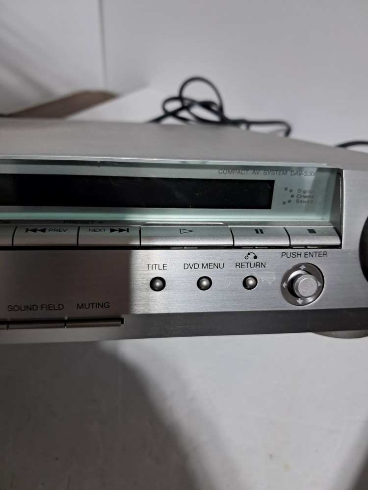 Sony HCD S300 5.1 Class T Digital Amplifier CD/DVD Player With Remote-Works (c)