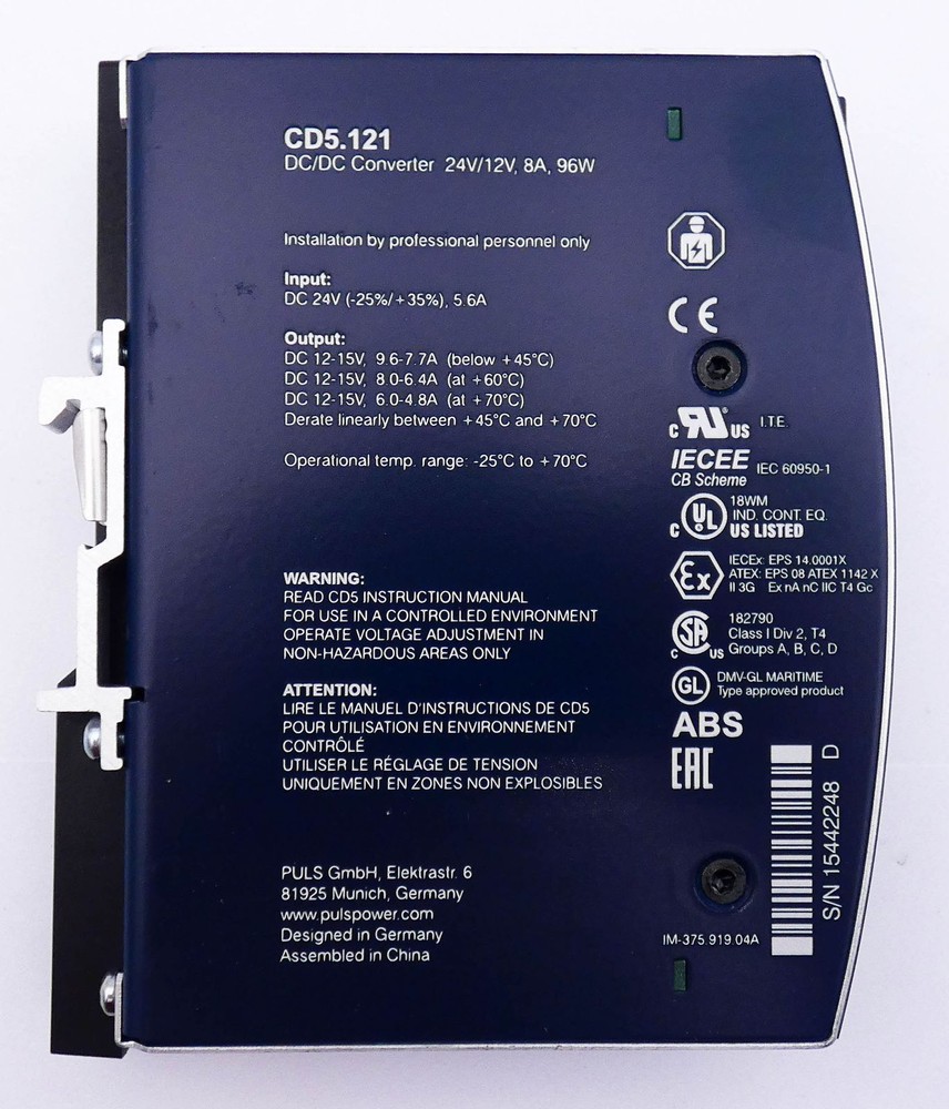 PULS CD5.121 DC/DC converter -unused/original packaging-