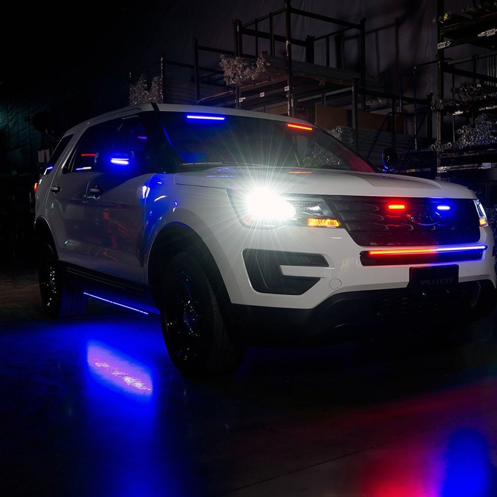 Putco 9001406 6" E-Blade Red/White LED Strobe Light Bars