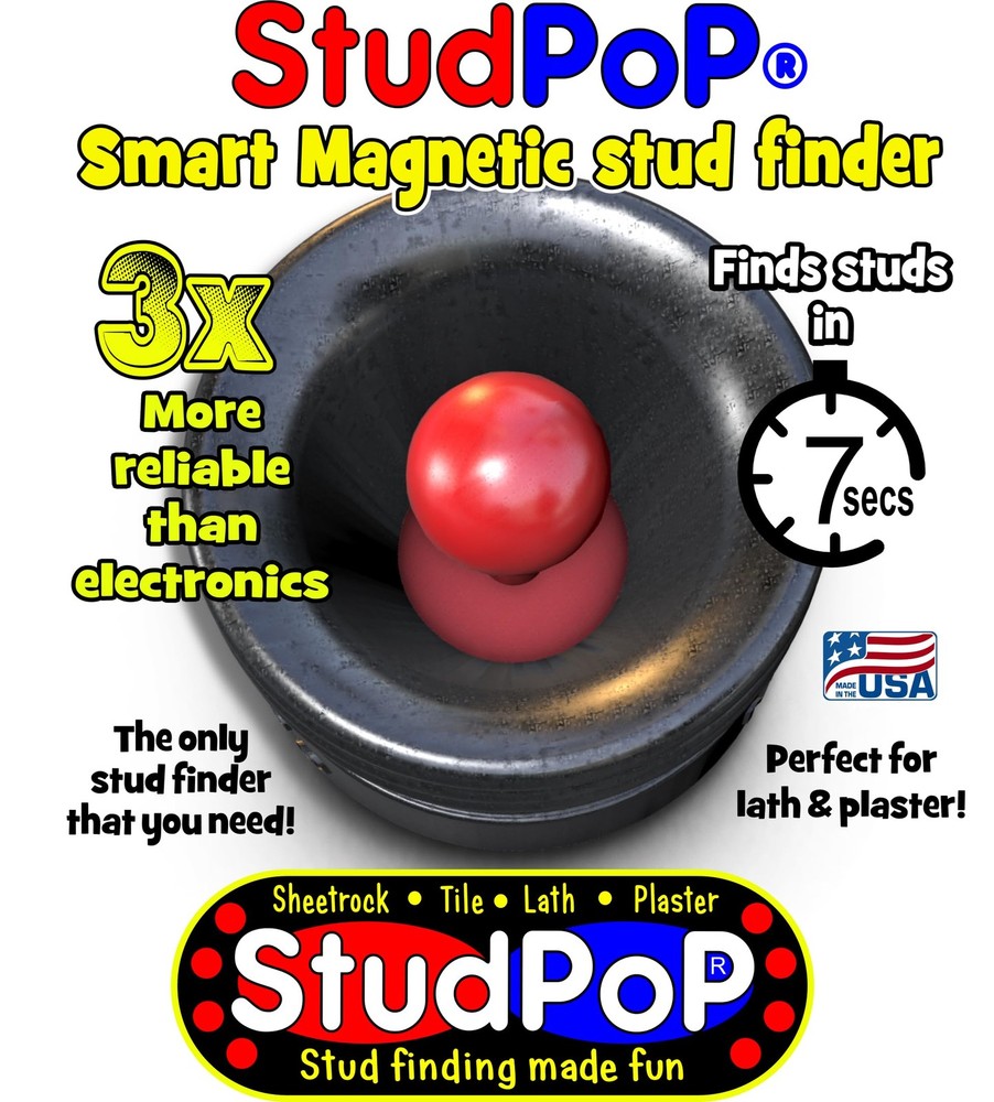 StudPoP® Original Smart Magnetic Stud Finder – No Amazon chooses color
