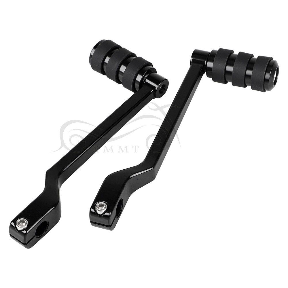 Black Heel Toe Shift Lever With Split Shifter Peg For Harley Touring FLHT FLSTF