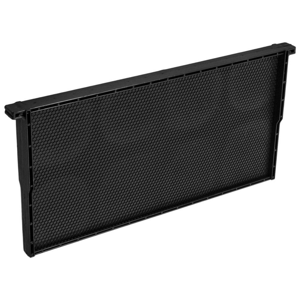 Beehive Frame with Black ABS Plastic and Wax Foundation for Beekeeping Use