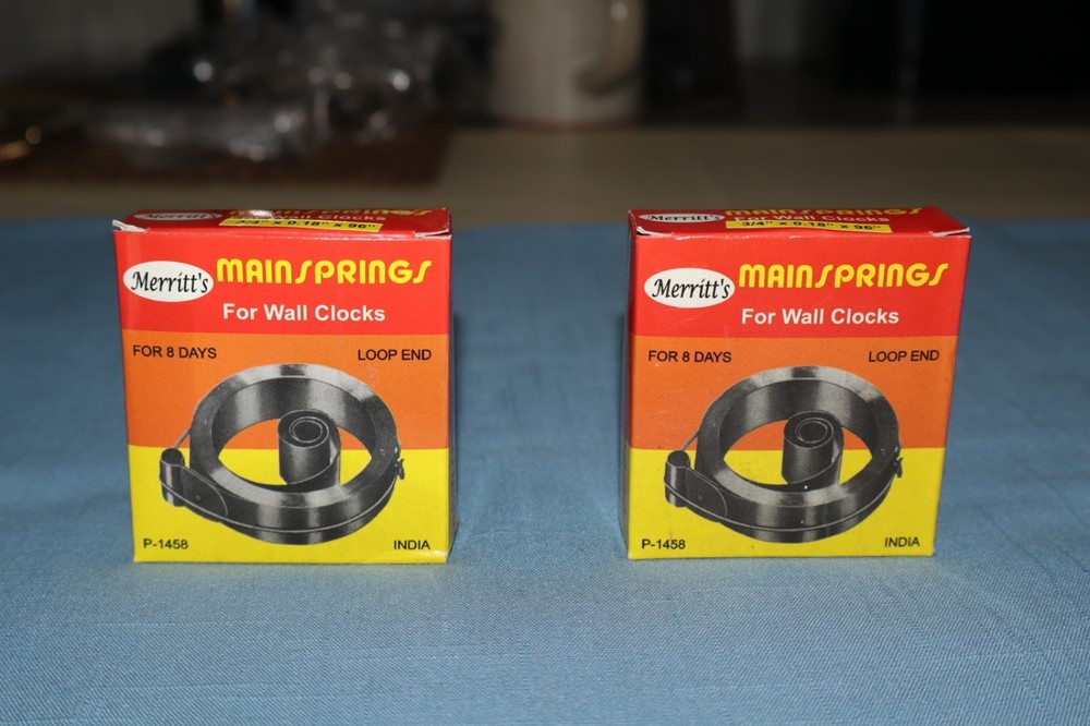 Clock Mainsprings 8 Day 3/4''x 0.18''x 96'' Loop End