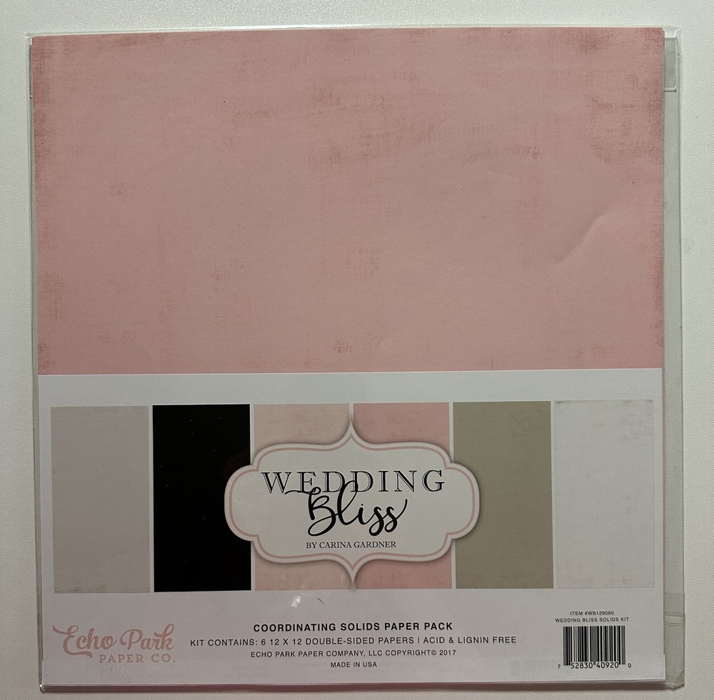 Echo Park 12 x 12 Paper Pack Multiple Variations Available-You Choose