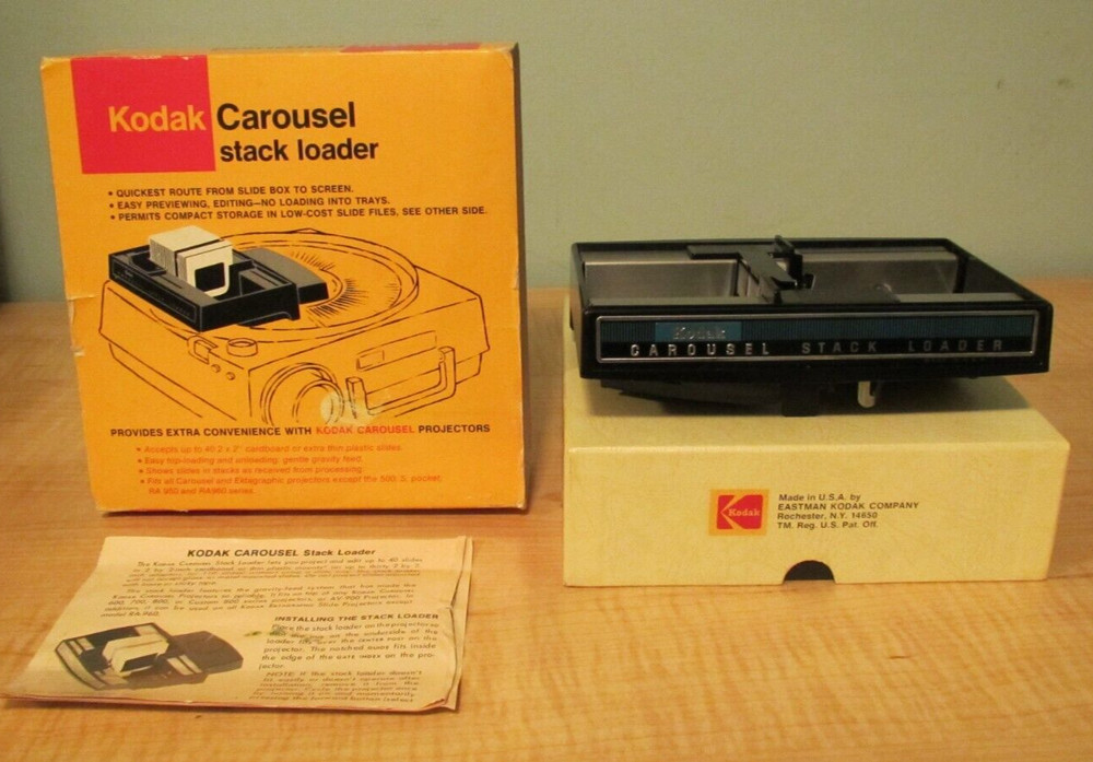 Vintage Kodak Carousel Stack Loader No. B40 Instructions Included Cat 151 4249