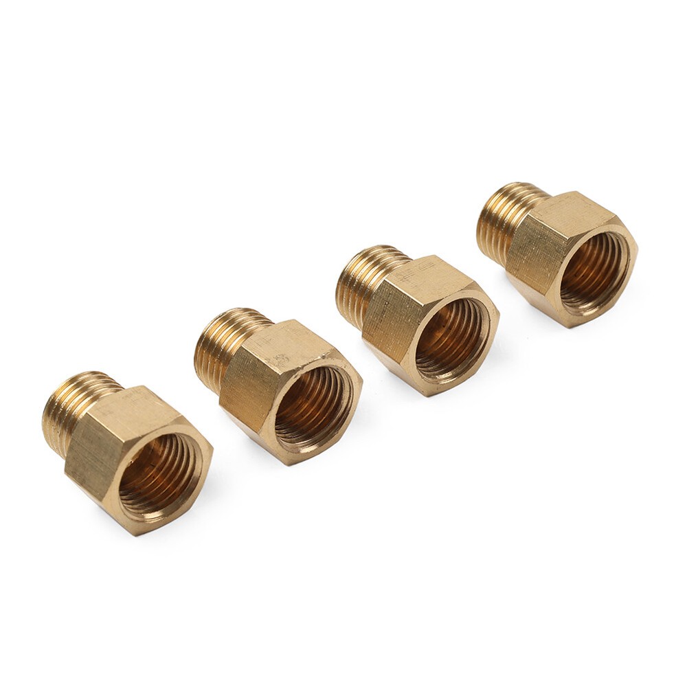 4pcs Brass Pipe Fitting G1/4 Adapter Connector Hex Coupling