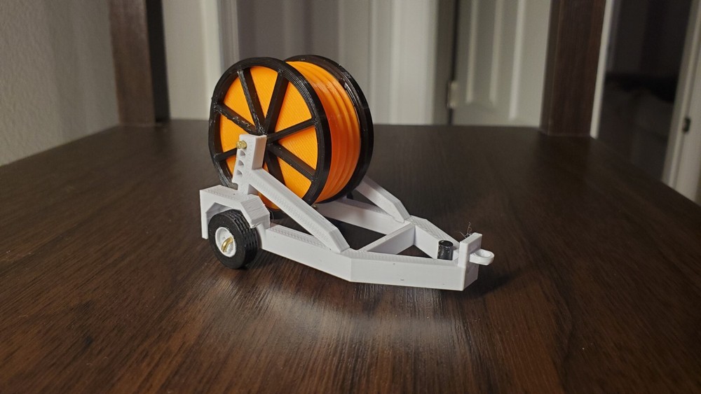 Custom 1/50 Scale Cable Reel Trailer