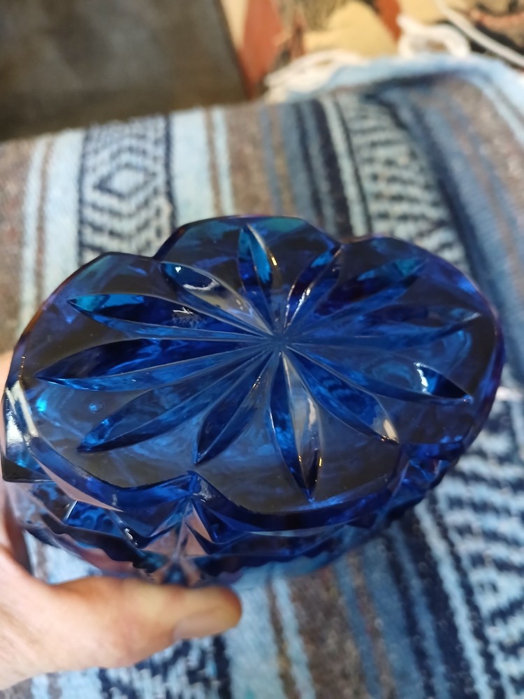 Mardi Gras Empoli Decanter Blue