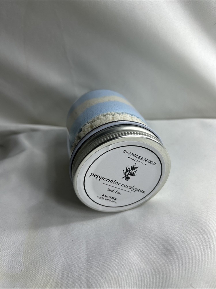 Peppermint Eucalyptus Bath Fizz, 8 oz, 226g
